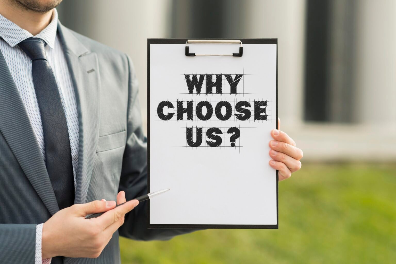 business-man-holding-clipboard-with-why-choose-us-question